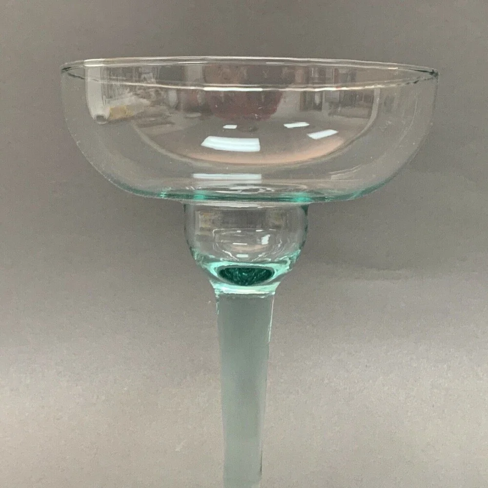 Margarita Clear‎ Green Glass 6 7/8